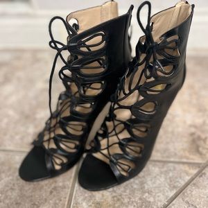 Sexy lace up Nine West heels!